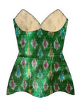 Green Ikkat corset